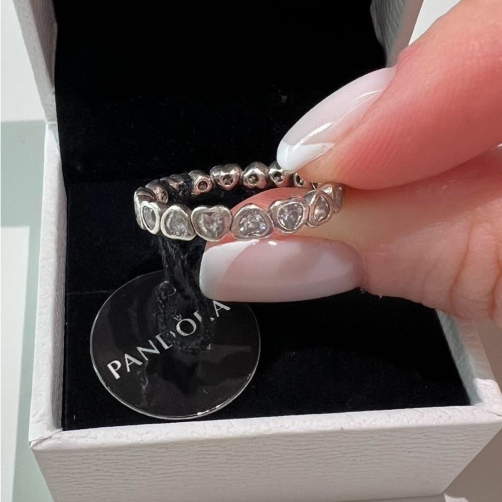 Pandora Silver Heart Ring